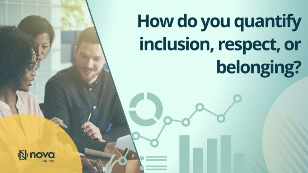How do you quantify inclusion, respect, or belonging graphic The Nova Collective